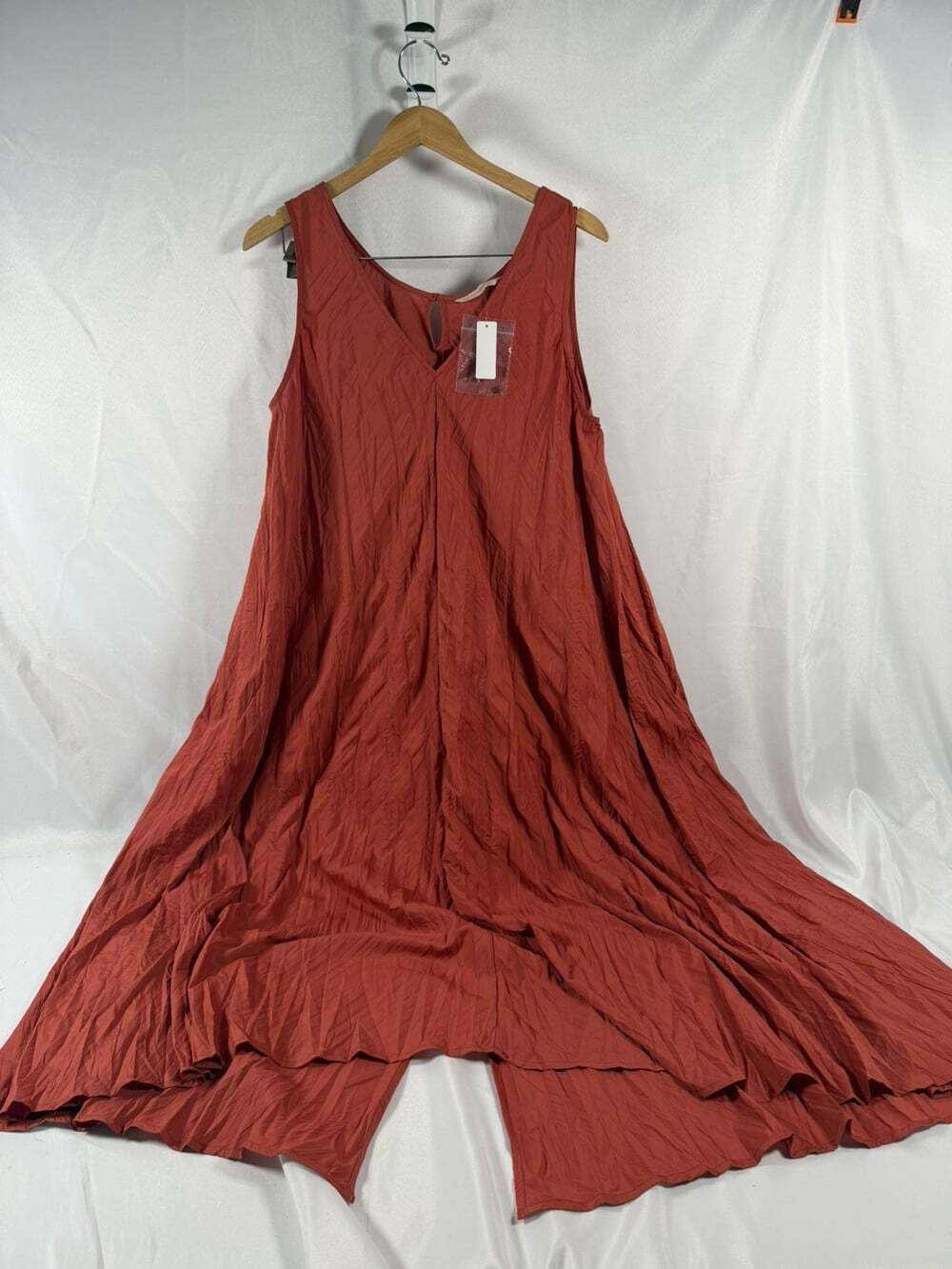 Soft Surroundings Women XL Maxi Dress Fall Rust Color Sleeveless Boho NEW